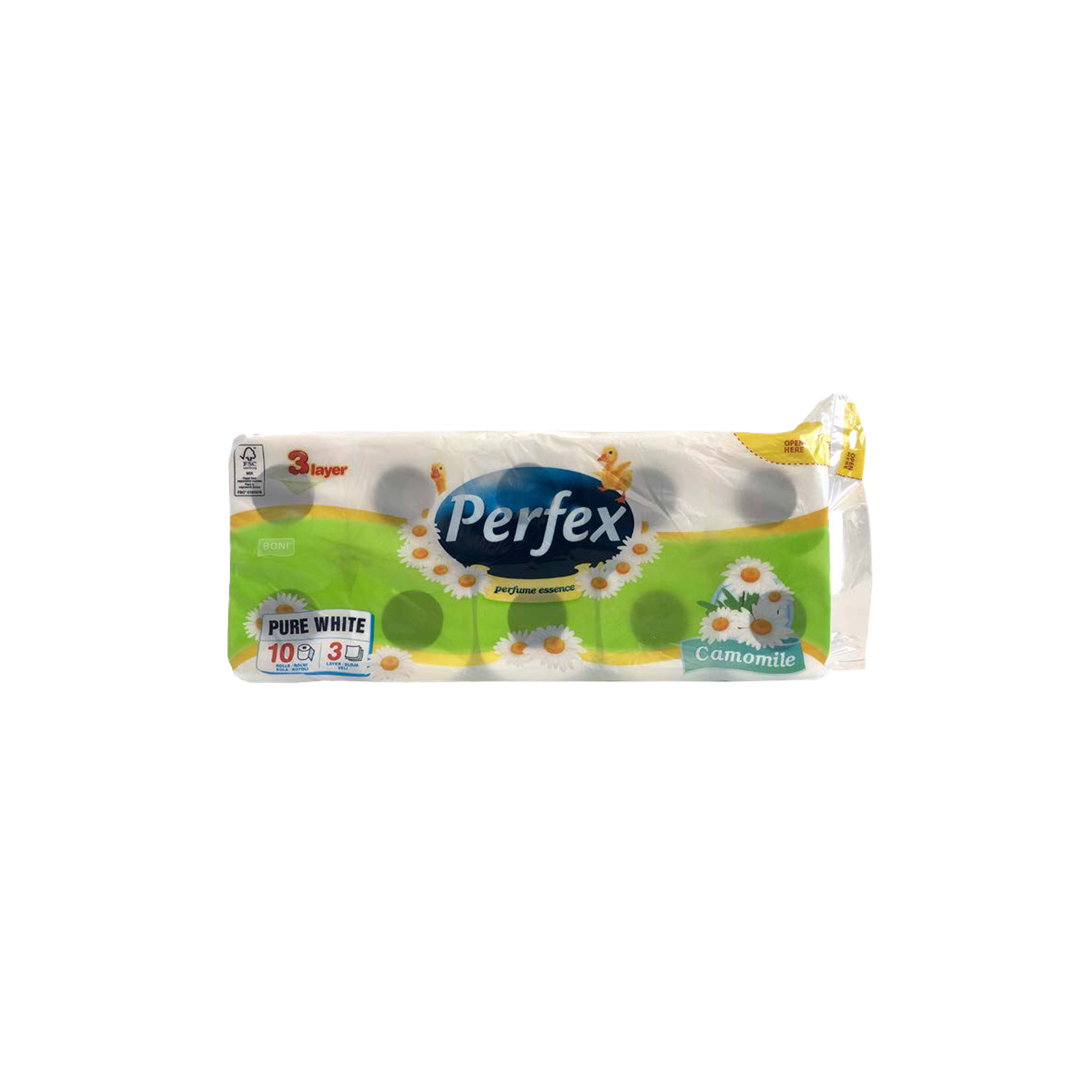 Perfex 8+2 Kamille, 3-lagig, Zellstoff, 1 Palette